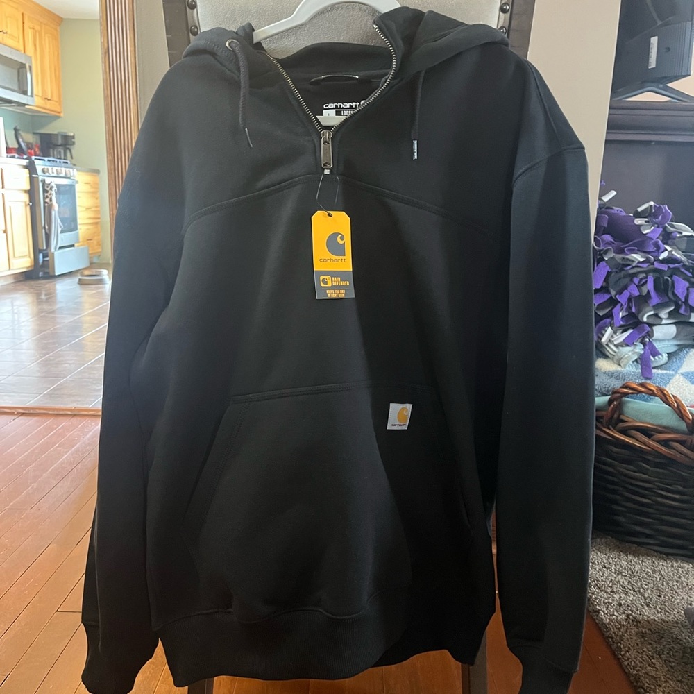 Carhartt Men's Rain Defender Paxton Heavyweight Hooded Sweatshirt size Large